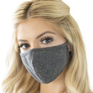 NEW Heather Gray Reusable Face Mask for Adults